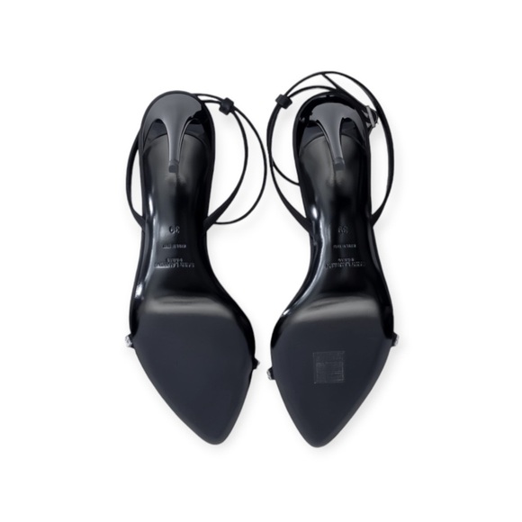 BN Saint Laurent Gloria Sandals in Crepe Satin - Size: US 9; UK 6; EU 39 - Picture 6 of 7
